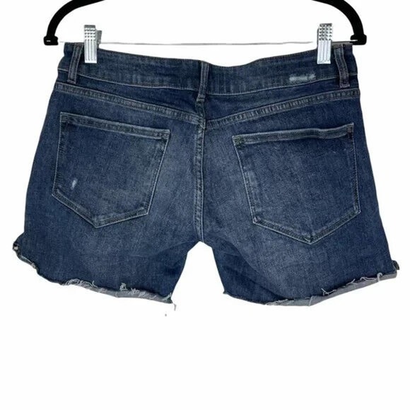 DL1961 Riley Boyfriend Jean Shorts Size 27 Frayed Hem Denim Cut Offs Hayden Wash - Picture 2 of 7